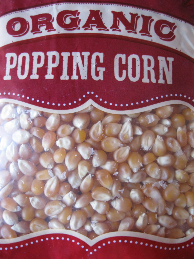 Organic popcorn