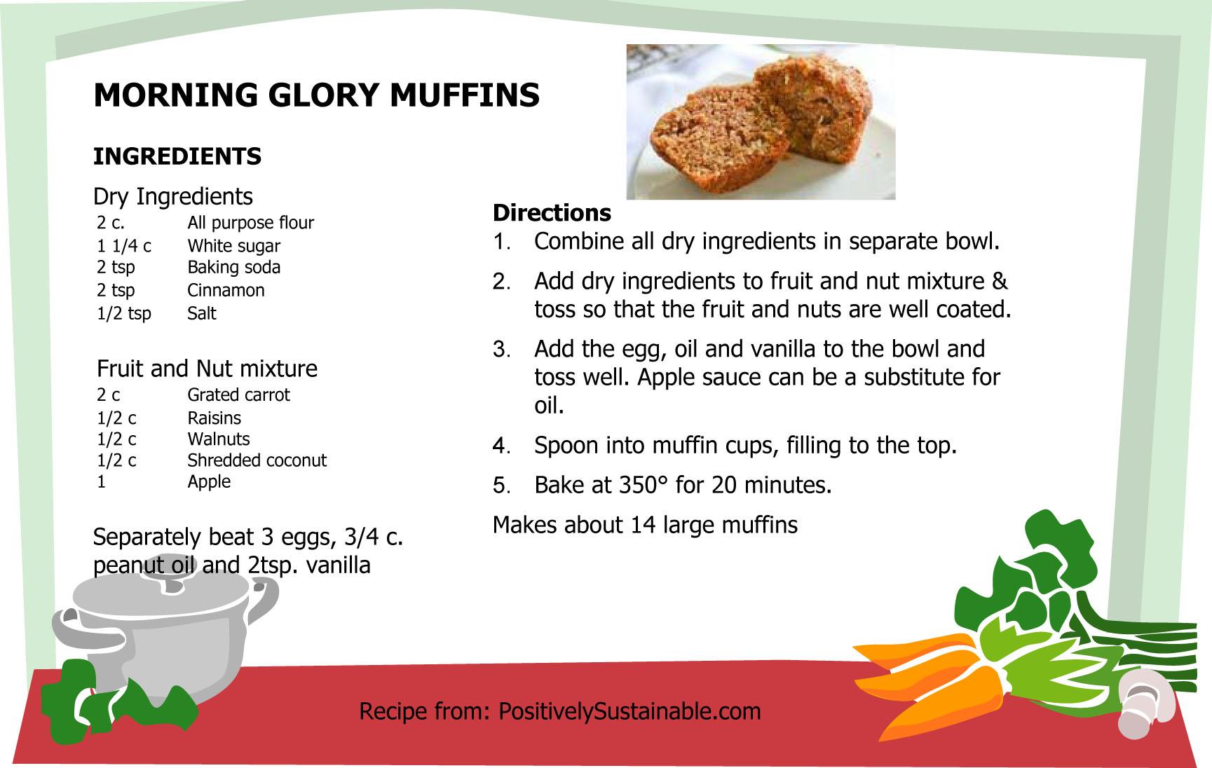 Morning Glory Muffin Recipe