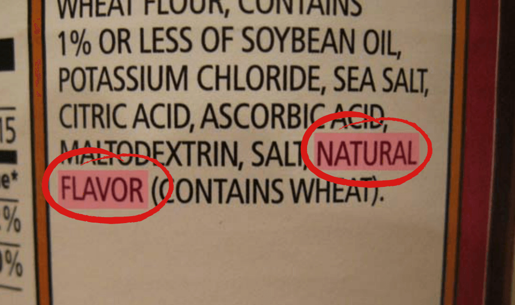 Natural vs artificial flavors